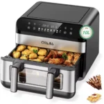 OYAJIA 10L Dual Zone Air Fryer 2600W Digital Double Basket