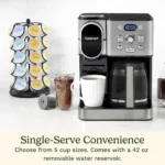 Cuisinart 2-in-1 Hot Iced Coffee Maker Single Serve 12-Cup Steel - Image 2