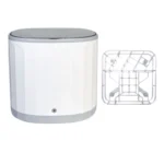 Mini Countertop Dishwasher Compact Round Design, No Plumbing
