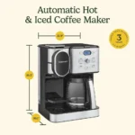 Cuisinart 2-in-1 Hot Iced Coffee Maker Single Serve 12-Cup Steel - Image 4
