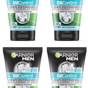 Garnier Men Oil Control Anti-Blackheads Icy Scrub Face Wash
