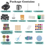 Haccah Premium Candle Making Kit Soy Wax Oils Tins Botanicals - Image 5
