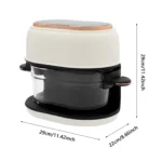Transparent Glass Air Fryer See-Through Bowl, White & Rose Gold - Image 5