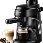 Shardor 4-Cup Steam Espresso Machine 3.5 Bar Milk