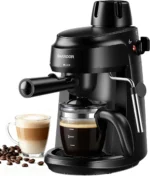 Shardor 4-Cup Steam Espresso Machine 3.5 Bar Milk