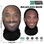 Printed Cosplay Headwear Full Face Mask Hip Hop Mesh Mask - Image 4