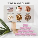 25 Pcs 5g Plastic Cosmetic Sample Jar Containers with Pink Lids - Image 4
