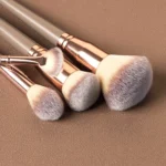 15Pcs Pro Makeup Brush Set Rose Gold Face Eye Foundation - Image 2