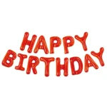 Happy Birthday Foil Letter Balloon Banner Party Decoration - Image 2