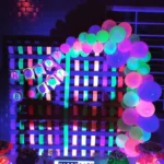 Neon UV Glow in the Dark Latex Balloons Party Decoration Set - Image 2