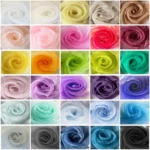 Organza Sheer Fabric Roll 40 Colours Wedding Arch Draping Decor - Image 2