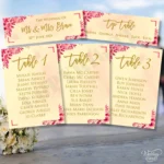 Personalised Wedding Seating Plan Custom Names Table Chart Print - Image 3