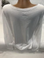 Women’s White Oversized Full Sleeve Casual Basic Top - Image 4
