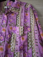 Pink Floral Printed Long Casual Shirt Dress - Image 2