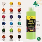 Global Colours Acrylic Paint Set 18 Colours Eco-Friendly Non-Toxic - Image 4
