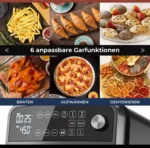 Dual Drawer Air Fryer Double Basket Stack Cook 2 Foods at Once - Image 2