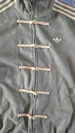 Adidas Originals Suede Track Jacket Toggle Buttons 3-Stripes - Image 2