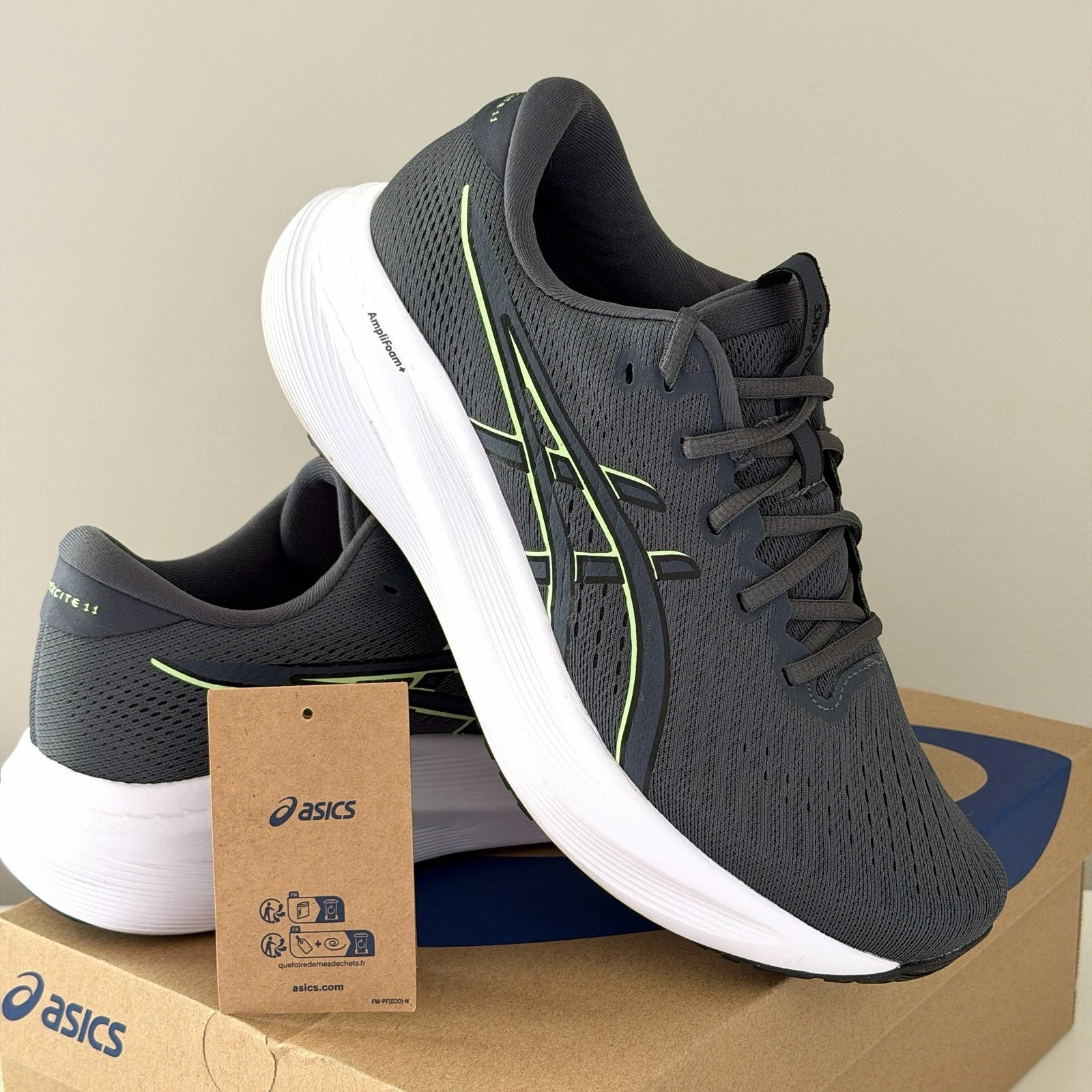s-l1600 (3) a ASICS Gel-Excite 11 Mens Running Shoes Carbon Lime Burst New - Image 1