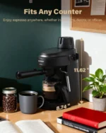 Shardor 4-Cup Steam Espresso Machine 3.5 Bar Milk - Image 4