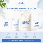 Jejuby Bright My Skin Combo Refill Rice Milk Body & Face Mask