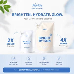 Jejuby Bright My Skin Combo Refill Rice Milk Body & Face Mask