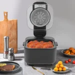 Digital Air Fryer with Lift-Up Lid Large Basket, Multi-Color - Image 3
