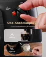 Shardor 4-Cup Steam Espresso Machine 3.5 Bar Milk - Image 6