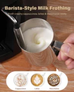 Shardor 4-Cup Steam Espresso Machine 3.5 Bar Milk - Image 5