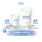 Jejuby Bright My Skin Combo Refill Rice Milk Body & Face Mask - Image 3