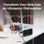 SterilPure Portable Ultrasonic Dishwasher Ozone Clean, No Install