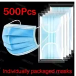 10-500 Pcs Individual Pack Disposable Blue Face Mask 3 Layer Safe