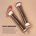6Pcs Pro Kabuki Makeup Brush Set Foundation Blending Powder - Image 5