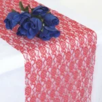 Lace Table Runner Wedding Party Floral Multi Colour Banquet Decor - Image 2