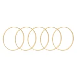 Bamboo Wooden Hoop Rings Wedding Wreath Macrame Dream Catcher - Image 4