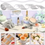 Self Adhesive Rhinestone Ribbon Roll Diamante Bling Wedding Craft - Image 5