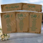 Personalised Wedding Seating Plan Custom Names Table Chart Print - Image 4