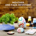 Ohuhu Outdoor Acrylic Paint Set 24 Colors 6 Brushes Weather Resistant - Image 2
