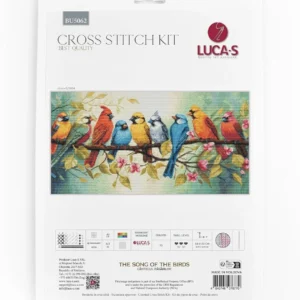 5D Diamond Painting Kit Colorful Birds on Branch Full Drill DIY Art