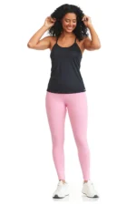 Brazilian Gym Top Womens Strappy Back Black Workout Yoga Fitness Tank - Image 2