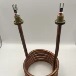Copper Coil Heating Element Dual Threaded Mount, Spade Terminals