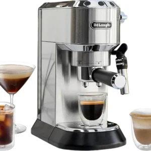 DeLonghi Dedica EC685 Espresso Machine Slim Stainless, 15-Bar