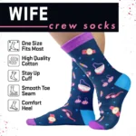 Funny Wife Gift Socks for Anniversary, Valentine & Wedding - Image 4