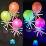 Neon UV Glow in the Dark Latex Balloons Party Decoration Set - Image 4