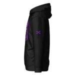 DWL Purple Graphic Black Pullover Hoodie Streetwear Sweatshirt - Image 4