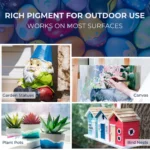 Ohuhu Outdoor Acrylic Paint Set 24 Colors 6 Brushes Weather Resistant - Image 3