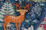 Counted Cross Stitch Kit Winter Forest Deer Fox Christmas Woodland - Image 5