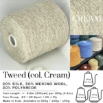 Tweed Cone Yarn Soft Wool Blend with Colorful Flecks, Many Colors - Image 4