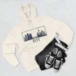 City Skyline Graphic Hoodie Unisex Pullover White Streetwear - Image 3