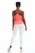 Brazilian Gym Top Womens Strappy Back Black Workout Yoga Fitness Tank - Image 3