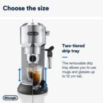 DeLonghi Dedica EC685 Espresso Machine Slim Stainless, 15-Bar - Image 6